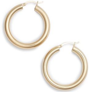 Argento Vivo Small Hoop Earrings In Gold